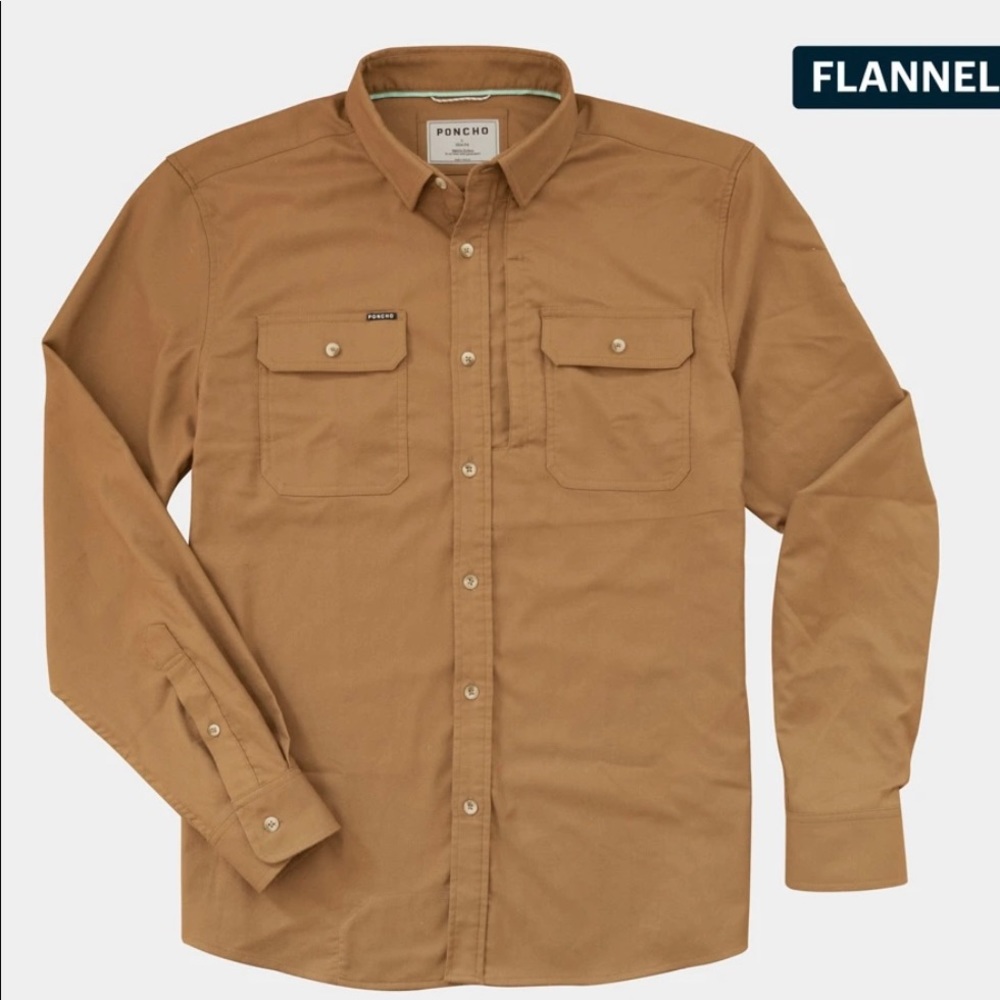 Poncho flannel shirt. NWT!